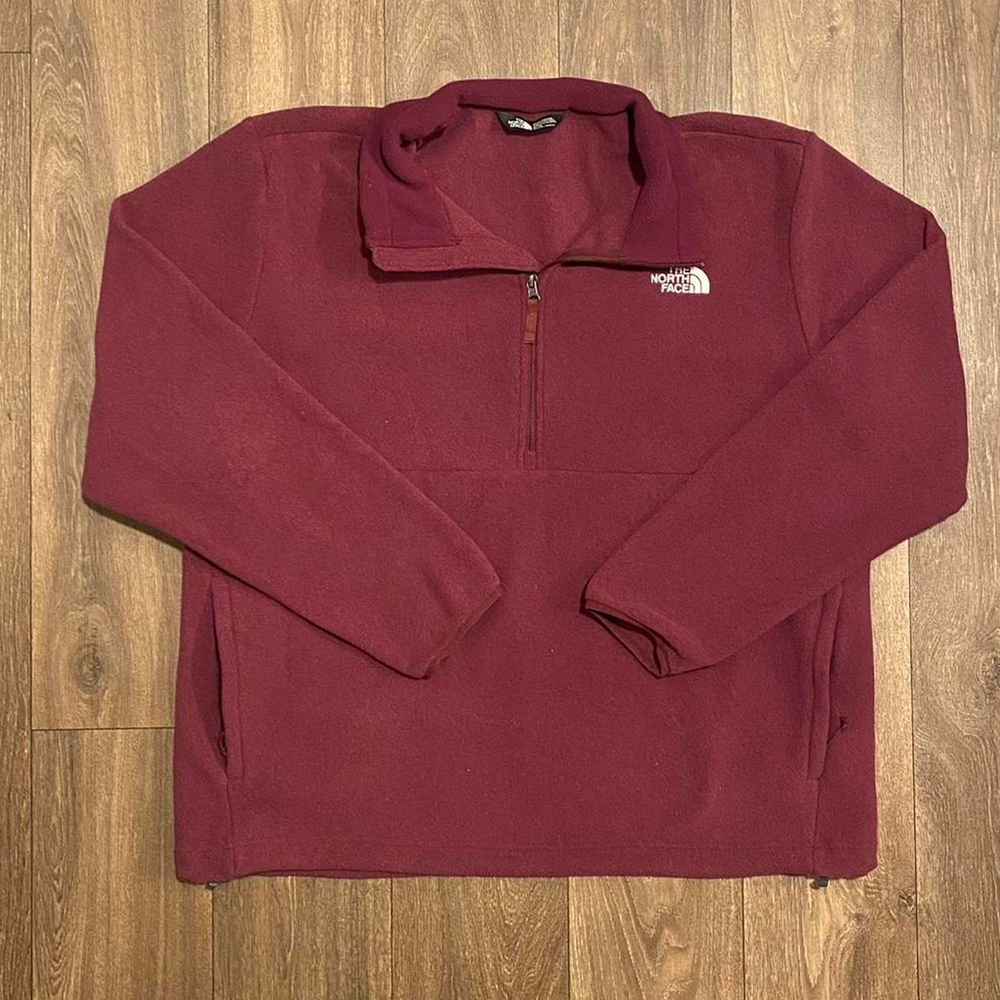 The North Face Burgundy Quarter Zip size XL